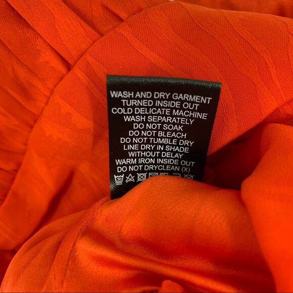 House of Harlow 1960 X Revolve Smocked Orange Cropped Tank Size XXS - Picture 6 of 6